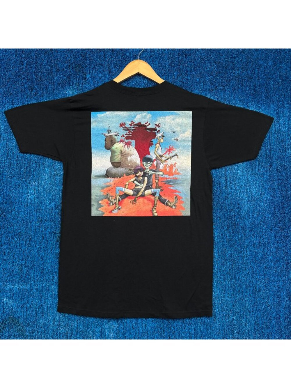 Gorillaz Island Music Graphic T-Shirt Size Medium